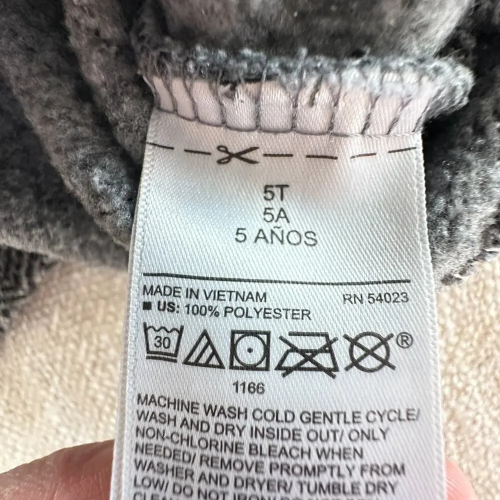 Old Navy Boy's Herringbone Fleece Cardigan GUC 5T